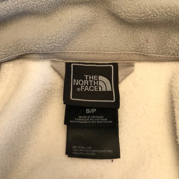 White & Gray North Face Fleece Jacket - Picture 4 of 4